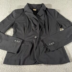 Merona Long Sleeve Blazer Jacket Black Women's Size Small Womens Business Casual